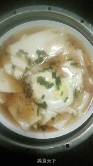 Tofu Steamed Egg with Minced Meat recipe