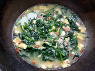 Spinach in Soup recipe