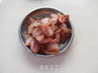 Fried Bacon with Snow Peas recipe