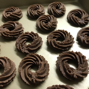Mocha Wreath Cookies/chocolate Coffee Cookies recipe