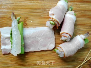 Asparagus, Shrimp and Bacon Wraps recipe