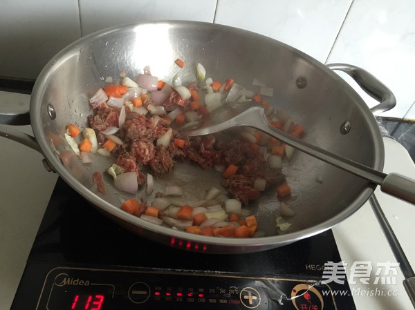 Cumin Beef Fried Rice recipe