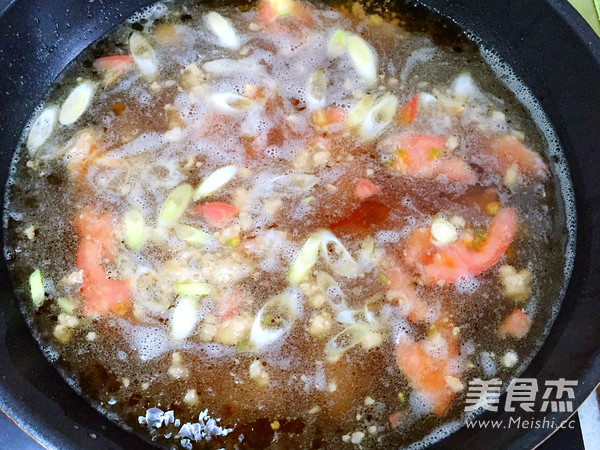 Minced Meat Pimple Soup recipe