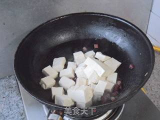 Braised Tofu with Chinese Sausage recipe