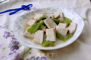 Loofah Stewed Tofu recipe