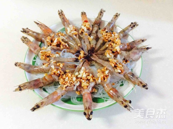 Steamed Shrimp with Garlic Vermicelli recipe