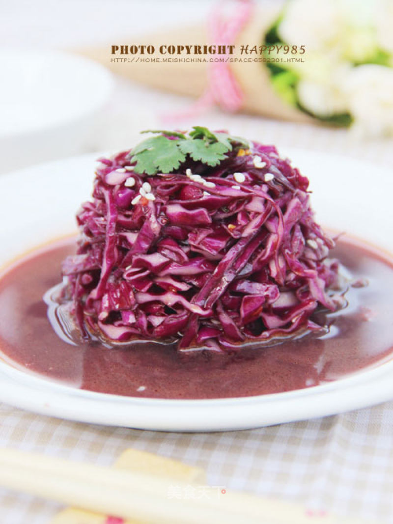 Simple and Quick to Add Color to Life-cold Purple Cabbage recipe
