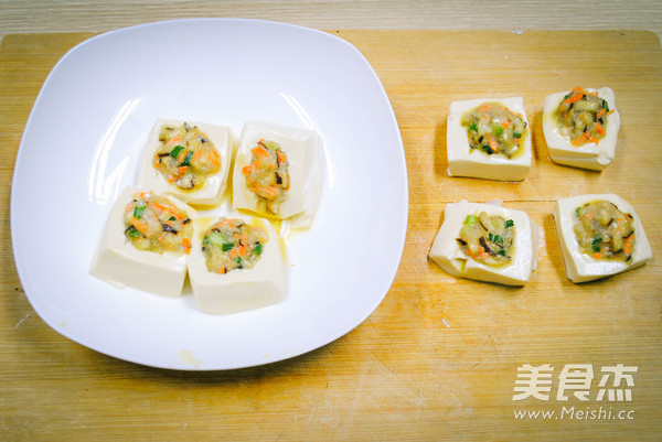 Shrimp and Mushroom Stuffed Tofu recipe