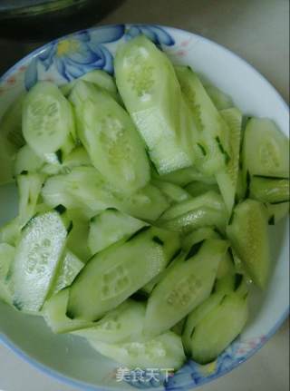 Fried Cucumber with Pig's Duo recipe