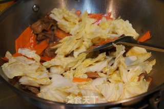 Stir-fried Chinese Cabbage with Mushrooms recipe