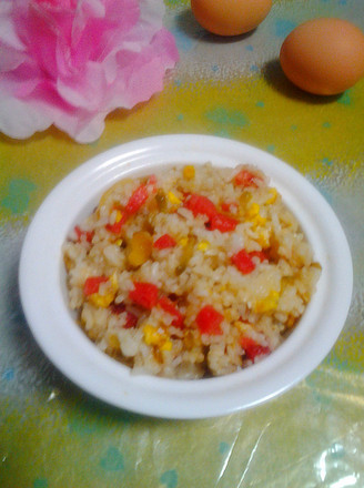 Fried Rice with Ham and Mustard Egg recipe
