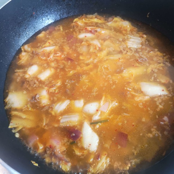 Korean Kimchi Tofu Soup recipe