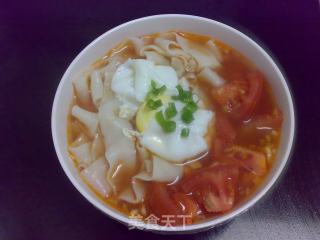 【heinz Tomato Sauce】sour and Spicy Tomato Egg Noodles recipe