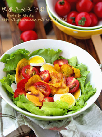 Crispy Potato Cherry Tomato Salad recipe