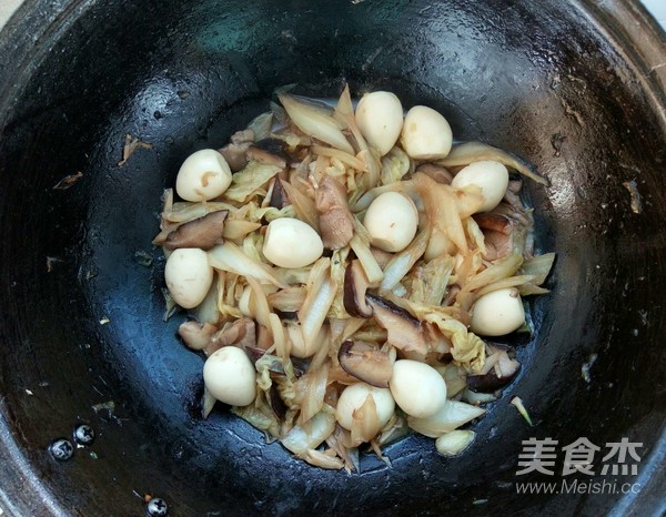 Grilled Quail Eggs with Shiitake Mushrooms recipe