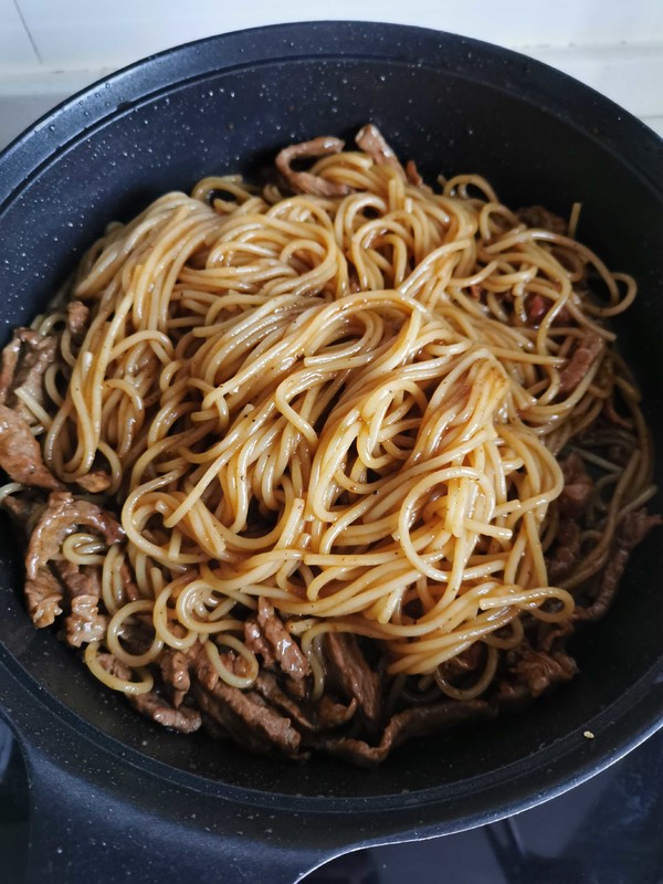 Black Pepper Beef Pasta recipe