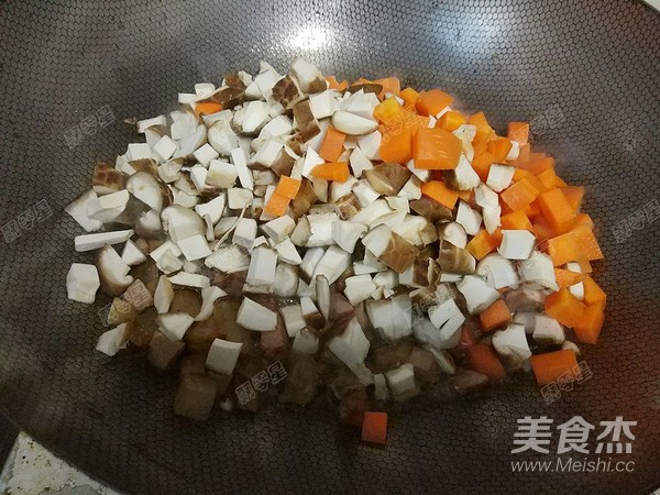 Seasonal Vegetable and Bacon Braised Rice recipe