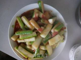 Hot and Sour Cucumber Strips recipe