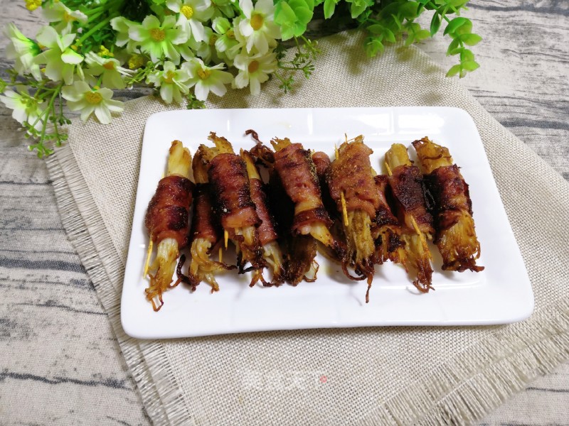 Bacon Enoki Mushroom recipe