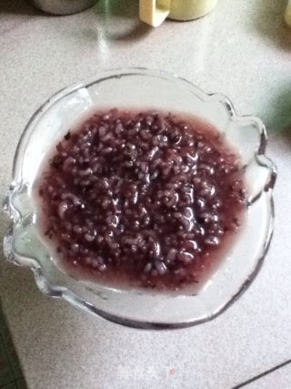 Coconut Fragrant Black Rice and Fruit Porridge recipe