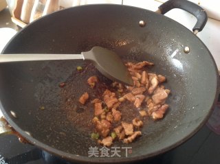 Stir-fried Pork Choir with Bitter Flavor recipe