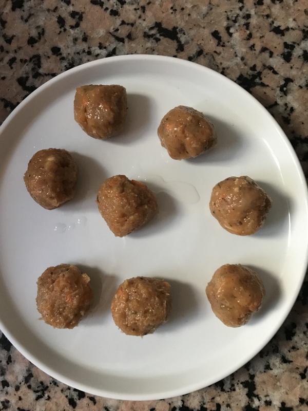 Mushroom Chicken Meatballs recipe