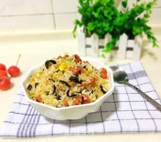 #信之美#fried Rice with Grain and Clear Egg recipe