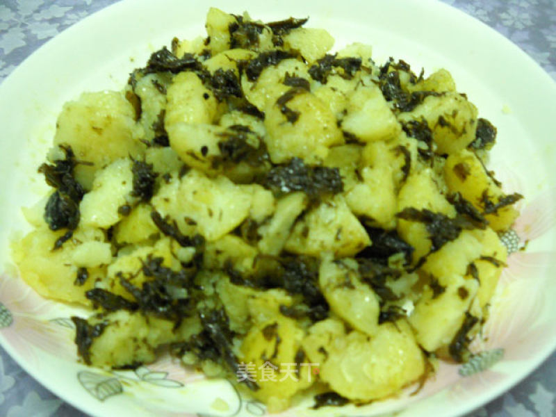 Potatoes Mixed with Olives recipe