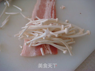 Bacon Enoki Mushroom Roll recipe