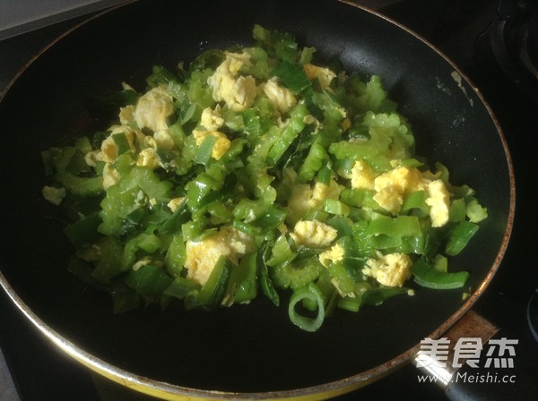 Fried Bitter Melon with Egg recipe