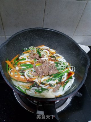 Beef Fried Potato Noodles recipe