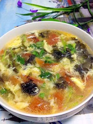 Egg Seaweed Soup recipe