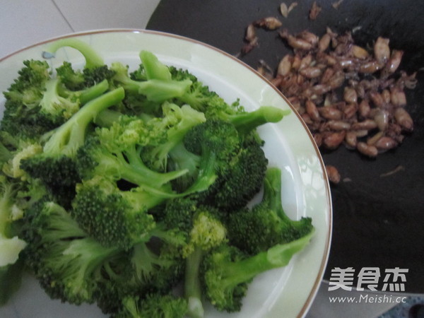 Fried Dried Squid with Broccoli recipe