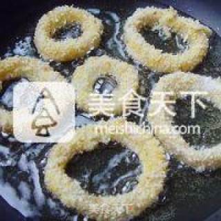 Making of Golden Squid Ring recipe