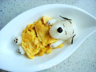 Cartoon Puppy Rice Ball recipe