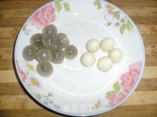 Stewed Quail Eggs with Longan and Yam recipe