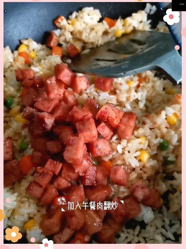 Luncheon Meat Fried Rice recipe