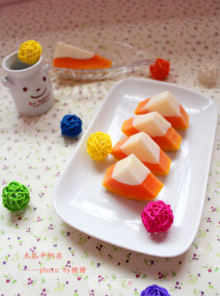 【summer Cold Dishes】papaya Milk Jelly recipe