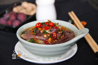 Eggplant with Abalone Sauce recipe