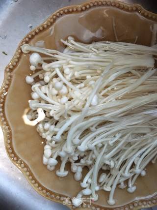 Enoki Mushroom Eggs recipe