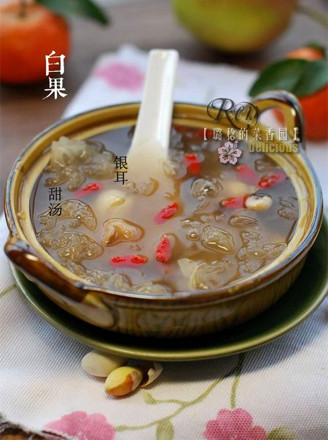 Ginkgo Honey Bean and White Fungus Sweet Soup