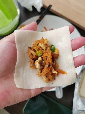 Crispy Mushroom and Egg Pot Stickers recipe