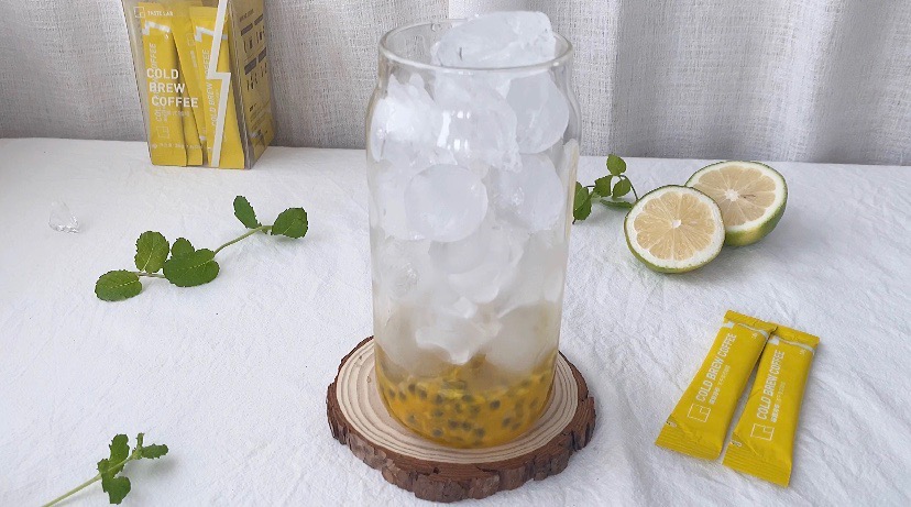 Passion Fruit Bubble Coffee | Summer Refreshing Drink recipe