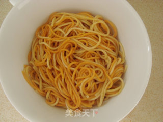 Winter Breakfast: Shrimp Noodles with Bamboo Shoots recipe