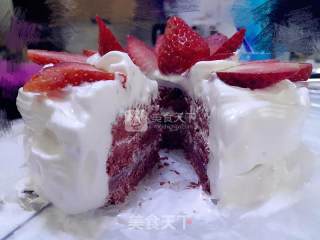 Red Velvet Strawberry Cake—quick, Simple and Beautiful recipe