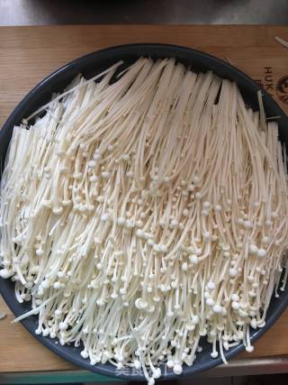 Roasted Enoki Mushroom with Sauce recipe