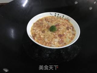 Steamed Egg with Lily Minced Pork recipe