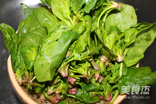 Spinach with Yuba recipe
