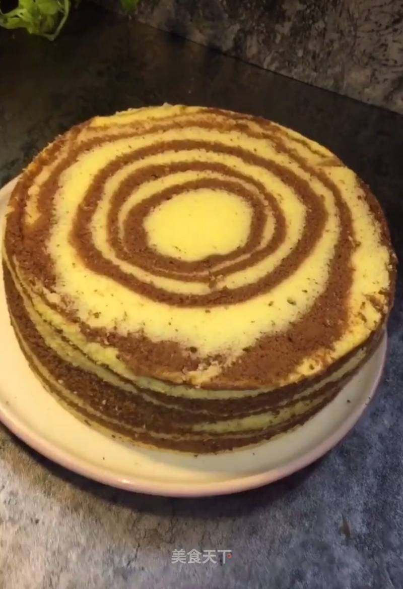 Zebra Print Chiffon Cake recipe