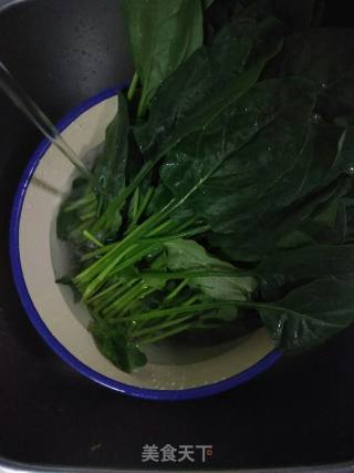 Stir-fried Spinach with Pleurotus Eryngii recipe